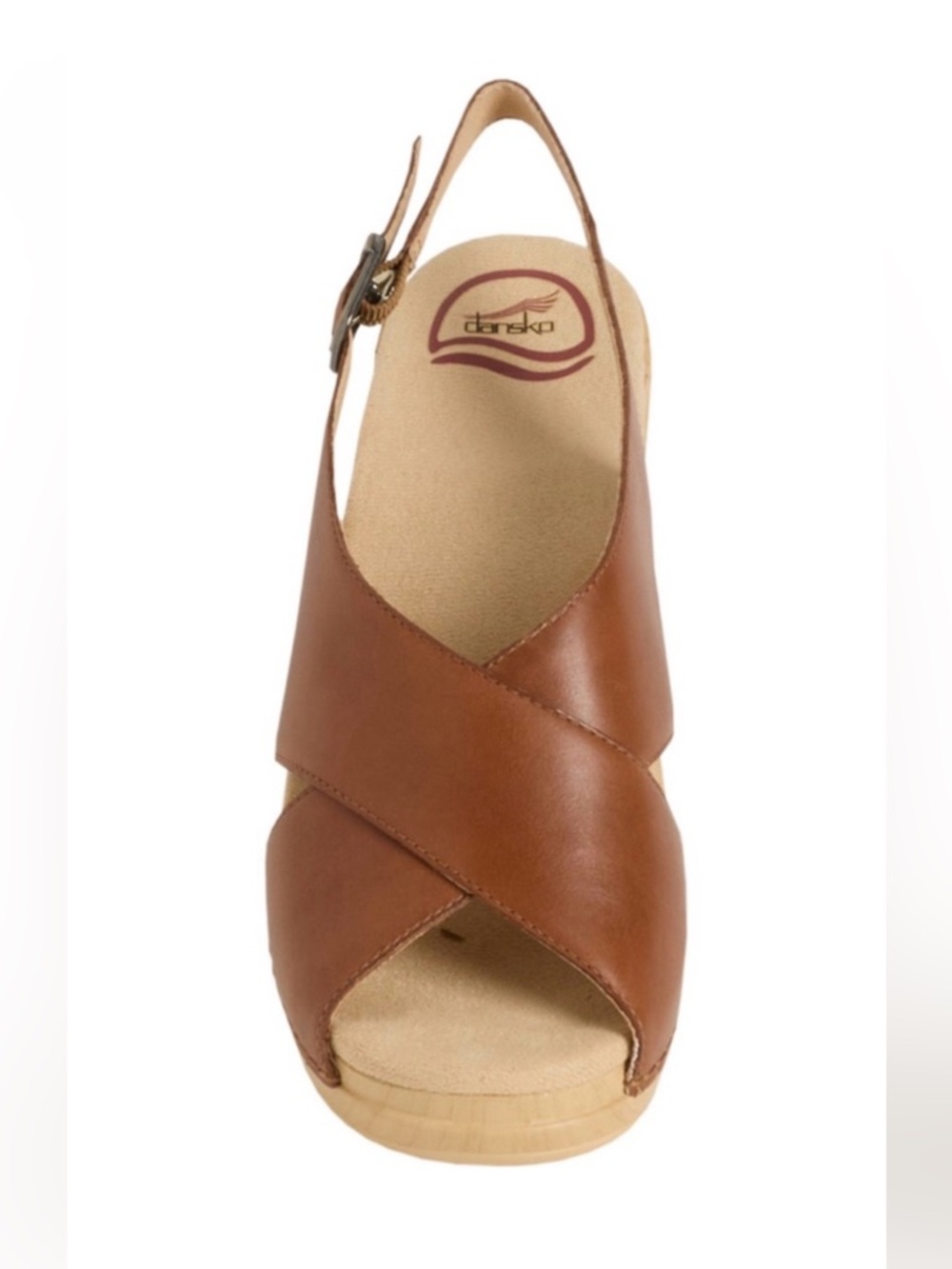 NWOT Dansko Women’s Jacinda Leather Slingback Sandals, Brown, Size 39